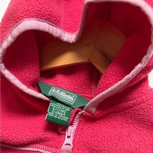 L.L. Bean Pink Fleece onsie